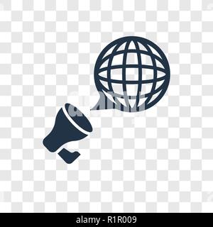 Übersetzung vektor Icon auf transparentem Hintergrund isoliert, Übersetzung Transparenz logo Konzept Stock Vektor