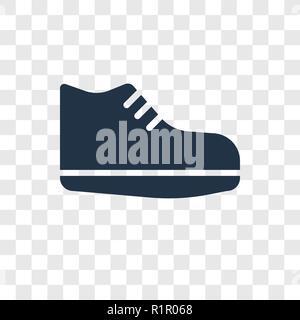 Sneakers vektor Icon auf transparentem Hintergrund isoliert, Turnschuhe Transparenz logo Konzept Stock Vektor