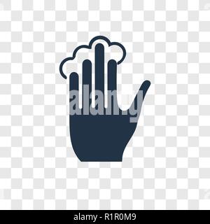 Vektor Icon auf transparentem Hintergrund tippen, Transparenz logo Konzept Tippen Stock Vektor