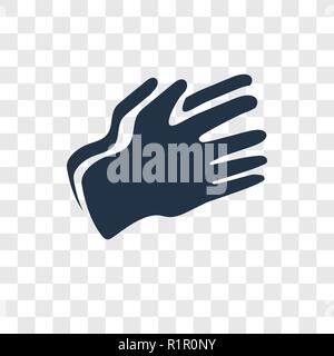 Klatschen vektor Icon auf transparentem Hintergrund isoliert, Klatschen Transparenz logo Konzept Stock Vektor