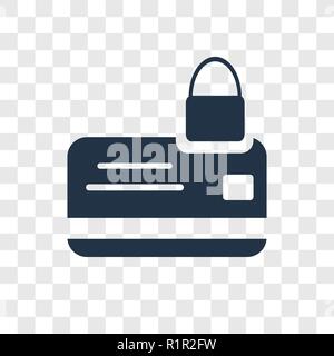Sicher einkaufen Vektor Icon auf transparentem Hintergrund isoliert, sicheres Einkaufen Transparenz logo Konzept Stock Vektor