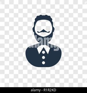 Hipster vektor Icon auf transparentem Hintergrund isoliert, Hipster Transparenz logo Konzept Stock Vektor