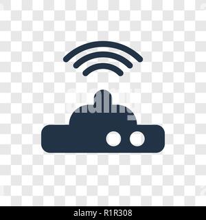 Wlan Modem vektor Icon auf transparentem Hintergrund isoliert, WLAN Modem Transparenz logo Konzept Stock Vektor