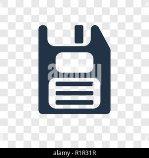 Diskette vektor Icon auf transparentem Hintergrund isoliert, Diskette, Transparenz logo Konzept Stock Vektor