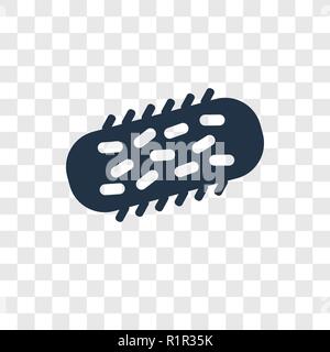 Bakterien vektor Icon auf transparentem Hintergrund isoliert, Bakterien Transparenz logo Konzept Stock Vektor
