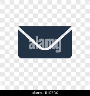Umschlag vektor Icon auf transparentem Hintergrund isoliert, Umschlag Transparenz logo Konzept Stock Vektor