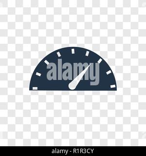 Tachometer vektor Icon auf transparentem Hintergrund isoliert, Tachometer Transparenz logo Konzept Stock Vektor