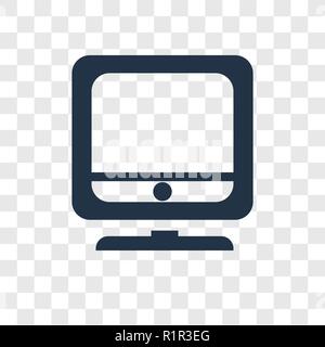 Bildschirm vektor Icon auf transparentem Hintergrund isoliert, Bildschirm Transparenz logo Konzept Stock Vektor
