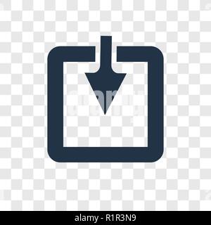 Posteingang vektor Icon auf transparentem Hintergrund isoliert, Posteingang Transparenz logo Konzept Stock Vektor