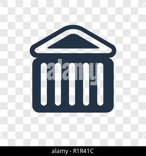 Museum vektor Icon auf transparentem Hintergrund isoliert, Museum Transparenz logo Konzept Stock Vektor