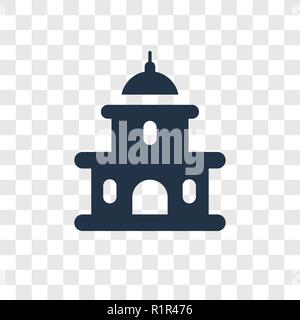 Capitol vektor Icon auf transparentem Hintergrund isoliert, Capitol Transparenz logo Konzept Stock Vektor