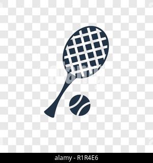 Tennis vektor Icon auf transparentem Hintergrund isoliert, Tennis Transparenz logo Konzept Stock Vektor