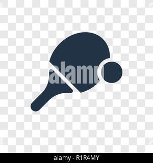 Tischtennis vektor Icon auf transparentem Hintergrund isoliert, Tischtennis Transparenz logo Konzept Stock Vektor