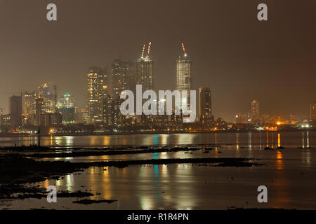 Wolkenkratzer in Mumbai, die Skyline von Mumbai, Indien. Stockfoto