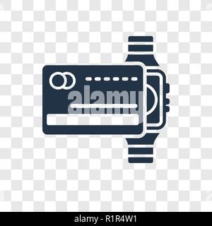 Zahlungsmethode vektor Icon auf transparentem Hintergrund isoliert, Zahlungsart Transparenz logo Konzept Stock Vektor