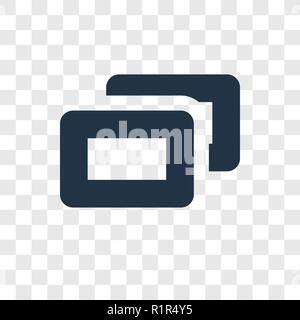 Vektor Icon auf transparentem Hintergrund isoliert zu minimieren, minimieren Transparenz logo Konzept Stock Vektor