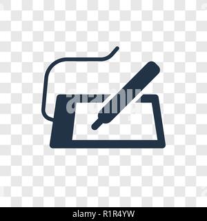 Grafik De vektor Icon auf transparentem Hintergrund isoliert, Grafik De Transparenz logo Konzept Stock Vektor