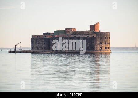 Befestigungen von Kronstadt, Fort Kaiser Alexander die erste, oder Pest Stockfoto