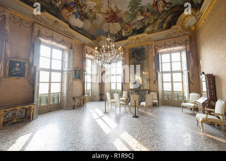 Das Jagdschloss von Stupinigi, King's Apartament, Vorzimmer, Nichelino, Turin, Piemont, Italien Stockfoto