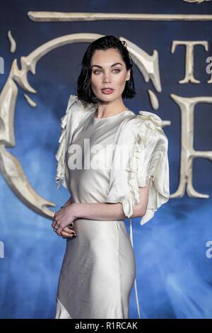 London, Großbritannien. 13 Nov, 2018. Bild zeigt Poppy Corby-Teuch an der Filmpremiere von fantastischen Tieren anreisen: Die Verbrechen von Grindelwald. Credit: Jeff Gilbert/Alamy leben Nachrichten Stockfoto