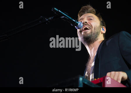 Padua, Italien. 14 Nov, 2018. Cesare Cremonini leben in Padua (Italien) Quelle: Denis Ulliana/Alamy leben Nachrichten Stockfoto