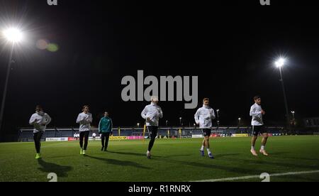 Leipzig, Deutschland. 14 Nov, 2018. firo: 14.11.2018, Fußball, Landerspiel, National Team, Saison 2018/2019, GER, Deutschland - RUS, Russland Training, Schulz, GINTER, KIMMICH | Verwendung der weltweiten Kredit: dpa/Alamy leben Nachrichten Stockfoto