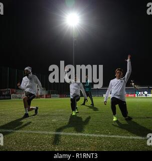 Leipzig, Deutschland. 14 Nov, 2018. firo: 14.11.2018, Fußball, Landerspiel, National Team, Saison 2018/2019, GER, Deutschland - RUS, Russland Training, GORETZKA, GNABRY, SCHULZ | Verwendung der weltweiten Kredit: dpa/Alamy leben Nachrichten Stockfoto