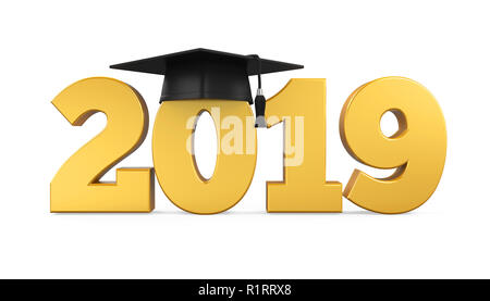 2019 Skalenhaube isoliert Stockfoto