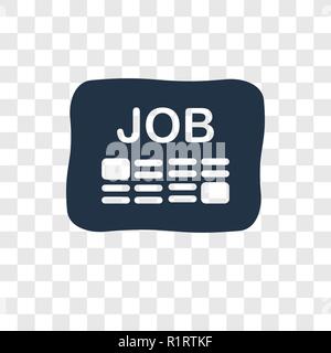 Job Suche vektor Icon auf transparentem Hintergrund isoliert, Job suche Transparenz logo Konzept Stock Vektor