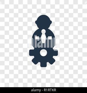 Einstellungen vektor Icon auf transparentem Hintergrund isoliert, Einstellungen Transparenz logo Konzept Stock Vektor