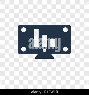 Dashboard vektor Icon auf transparentem Hintergrund isoliert, Armaturenbrett, Transparenz logo Konzept Stock Vektor