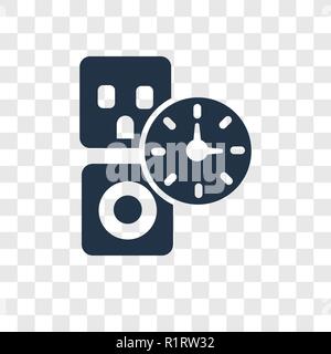 Stecker vektor Icon auf transparentem Hintergrund isoliert, Plug Transparenz logo Konzept Stock Vektor