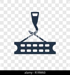 Kran vektor Icon auf transparentem Hintergrund isoliert, Kran Transparenz logo Konzept Stock Vektor
