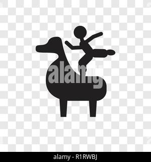 Circus Stuntman vektor Icon auf transparentem Hintergrund isoliert, Circus Stuntman Transparenz logo Konzept Stock Vektor