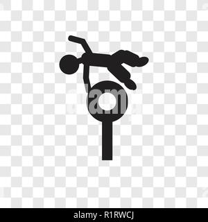 Trapeze artist Mann vektor Icon auf transparentem Hintergrund isoliert, Trapeze artist Mann Transparenz logo Konzept Stock Vektor