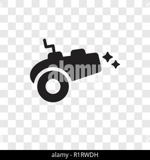 Cannon vektor Icon auf transparentem Hintergrund isoliert, Cannon Transparenz logo Konzept Stock Vektor