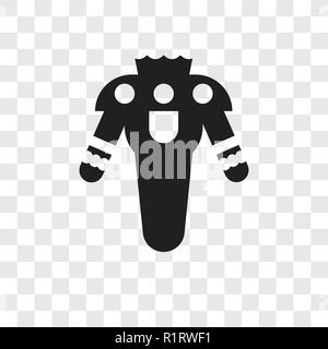 Clown Kostüm vektor Icon auf transparentem Hintergrund isoliert, Clown Kostüm Transparenz logo Konzept Stock Vektor