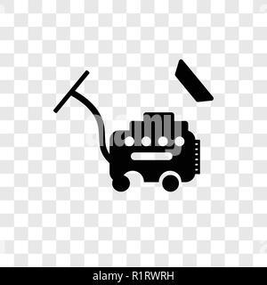 Wischen Vakuum Werkzeugvektor Symbol auf transparentem Hintergrund isoliert, wird die Wisch-Waschanlage Vakuum Werkzeug Transparenz logo Konzept Stock Vektor