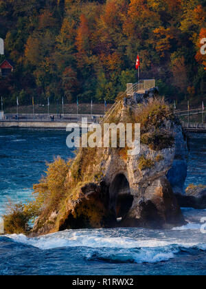 Rock der Rheinfall, Neuhausen am Rheinfall, Schweiz Stockfoto