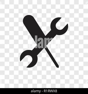 Tools vektor Icon auf transparentem Hintergrund isoliert, Werkzeuge Transparenz logo Konzept Stock Vektor
