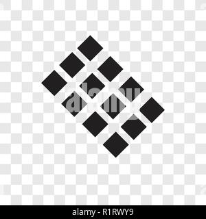 Fliesen vektor Icon auf transparentem Hintergrund isoliert, Fliesen Transparenz logo Konzept Stock Vektor
