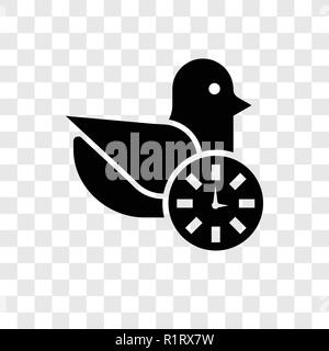 Early Bird vektor Icon auf transparentem Hintergrund isoliert, Early bird Transparenz logo Konzept Stock Vektor