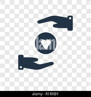Pflege vektor Icon auf transparentem Hintergrund isoliert, um Transparenz logo Konzept Stock Vektor