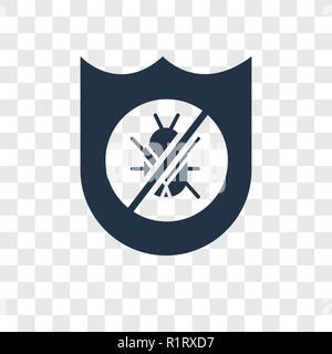 Antivirus vektor Icon auf transparentem Hintergrund isoliert, Antivirus Transparenz logo Konzept Stock Vektor