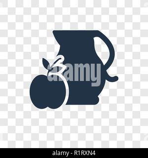 Kanne vektor Icon auf transparentem Hintergrund isoliert, Kanne Transparenz logo Konzept Stock Vektor