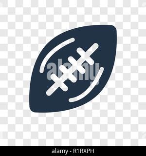 American football Vektor Icon auf transparentem Hintergrund isoliert, American Football Transparenz logo Konzept Stock Vektor
