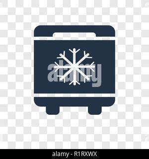 Gefrierschrank vektor Icon auf transparentem Hintergrund isoliert, Tiefkühler Transparenz logo Konzept Stock Vektor