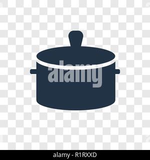 Topf vektor Icon auf transparentem Hintergrund isoliert, Topf Transparenz logo Konzept Stock Vektor