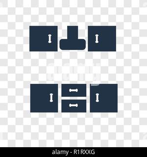 Kabinett vektor Icon auf transparentem Hintergrund isoliert, Cabinet Transparenz logo Konzept Stock Vektor