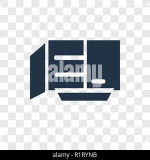 Kabinett vektor Icon auf transparentem Hintergrund isoliert, Cabinet Transparenz logo Konzept Stock Vektor